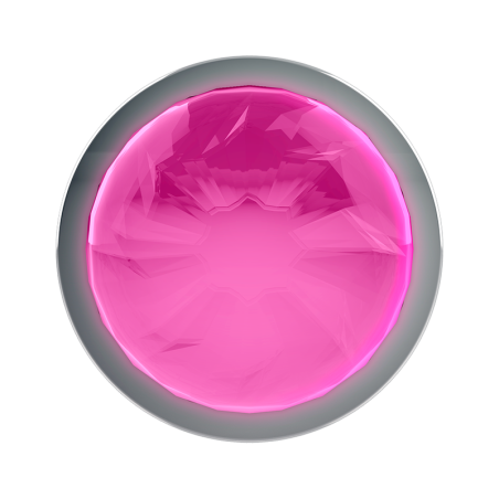 COQUETTE CHIC DESIRE PLUG ANAL DE METAL TALLA S PINK CLEAR 2.7X 8CM