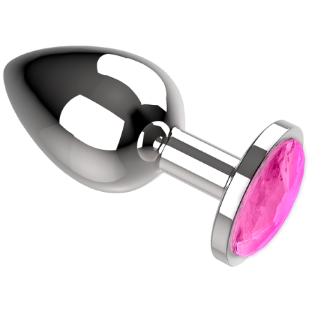 COQUETTE CHIC DESIRE PLUG ANAL DE METAL TALLA S PINK CLEAR 2.7X 8CM