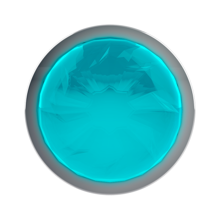 COQUETTE CHIC DESIRE - PLUG ANAL DE METAL TALLA L CRISTAL AZUL 4 X 9CM
