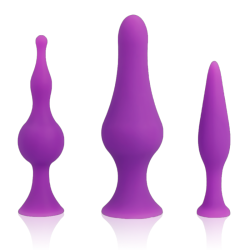 OHMAMA - SET PLUG ANALES SILICONA - LILA