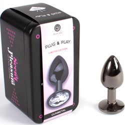 SECRET PLAY - GUNMETAL BUTT PLUG TALLA S 7 CM 2