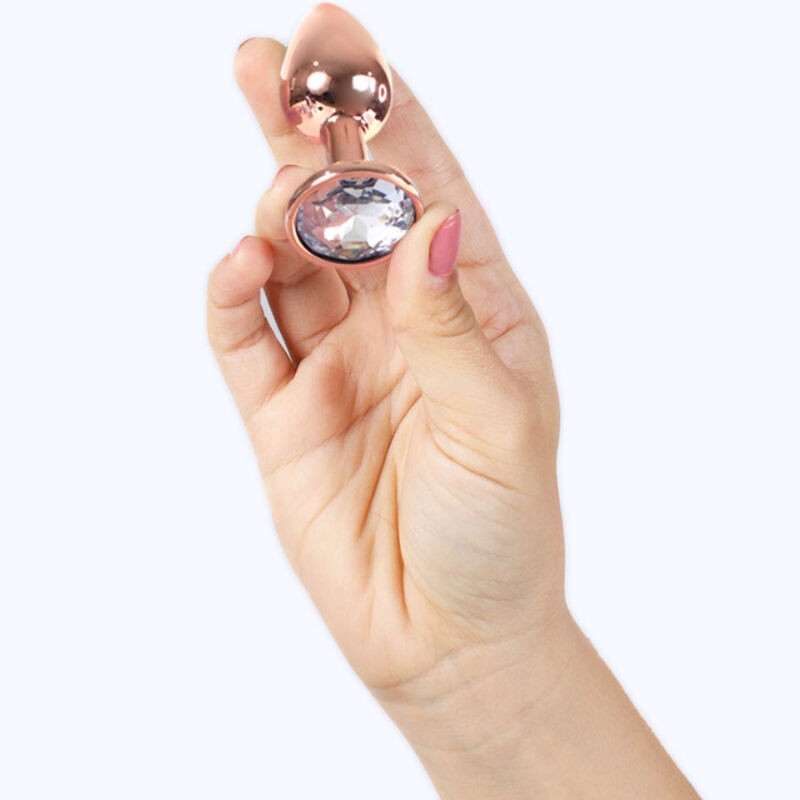 SECRET PLAY - METAL BUTT PLUG ORO ROSA TALLA S...