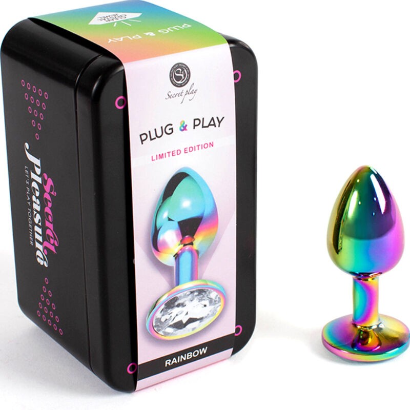 SECRET PLAY - METAL BUTT PLUG MULTICOLOR TALLA...
