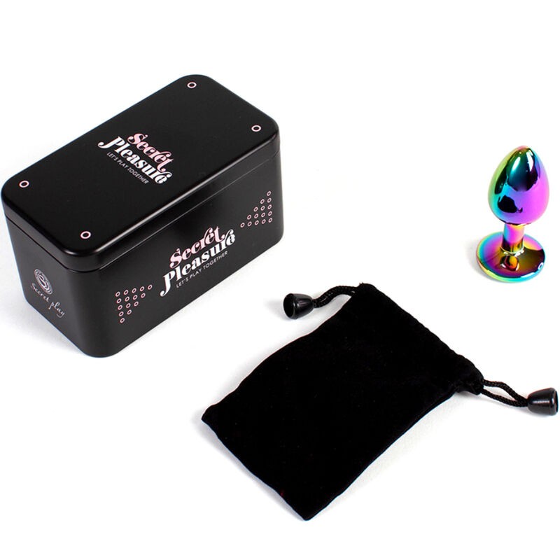 SECRET PLAY - METAL BUTT PLUG MULTICOLOR TALLA...