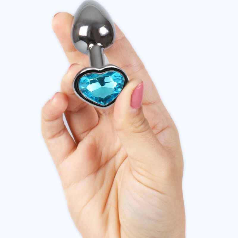 SECRET PLAY - METAL BUTT PLUG CORAZÓN AZUL...