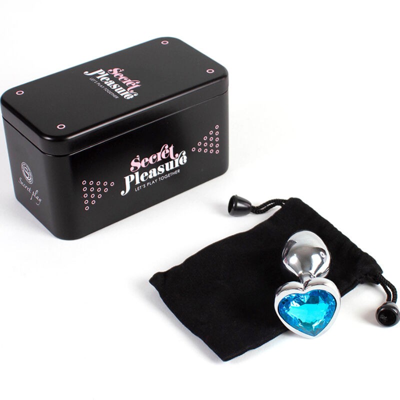 SECRET PLAY - METAL BUTT PLUG CORAZÓN AZUL...