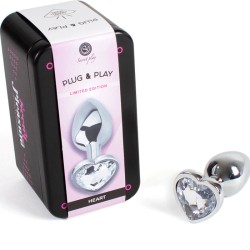 SECRET PLAY - METAL BUTT PLUG CORAZÓN TRANSPARENTE TALLA... 2