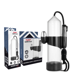 PUMP ADDICTED BOMBA ERECCIÓN RX5 TRANSPARENTE CON VIBRADOR 2