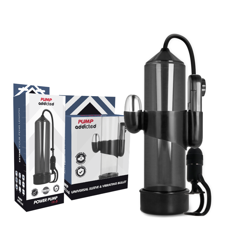 PUMP ADDICTED BOMBA ERECCIÓN RX5 NEGRO CON...
