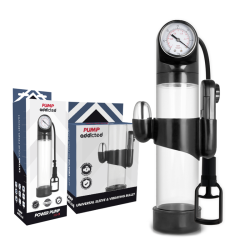 PUMP ADDICTED BOMBA ERECCIÓN RX9 TRANSPARENTE CON VIBRADOR 2