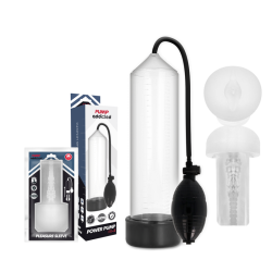 PUMP ADDICTED RX3 BOMBA ERECCIÓN CLEAR CON MASTURBADOR 2