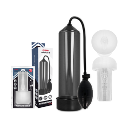 PUMP ADDICTED RX3 BOMBA ERECCIÓN NEGRO CON MASTURBADOR 2