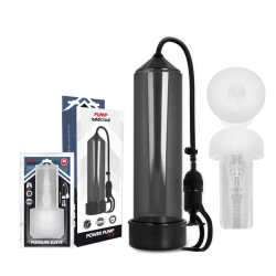 PUMP ADDICTED BOMBA ERECCIÓN RX5 BLACK CON MASTURBADOR 2