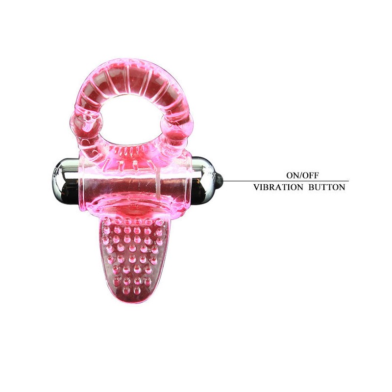 BAILE - SWEET ABS 10 RHYTHMS RING PINK VIBRATOR...
