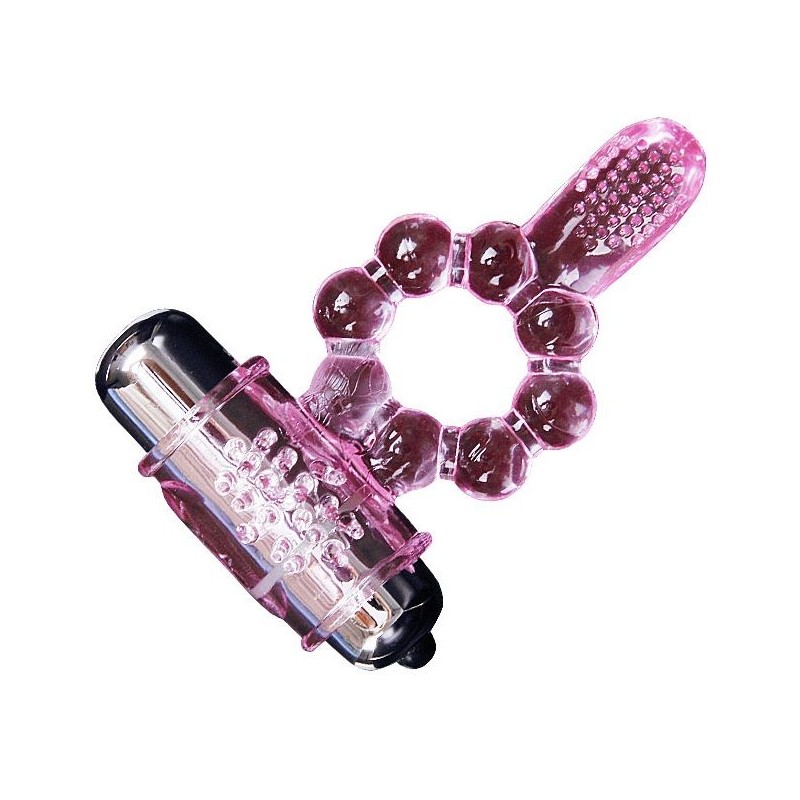 ANILLO SILICONA 10 RITMOS  LENGUA CON VIBRACION...
