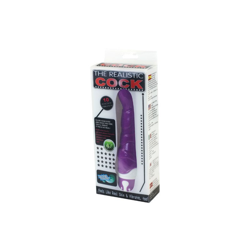 REALISTIC COCK 10 RITMOS SENSATION LILA