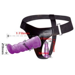BAILE - LILAC FEMALE ANAL AND VAGINAL HARNESS GPOINT 17 CM 2