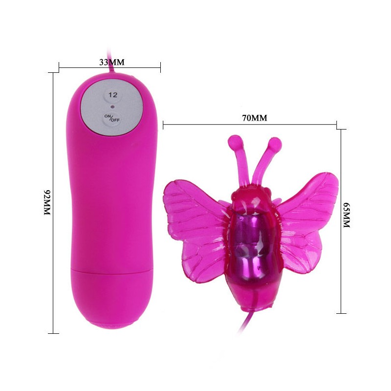 CUTE SECRET MARIPOSA ESTIMULADORA VIBRADOR 12V