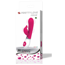 PRETTY LOVE FLIRTATION - VIBRADOR CON ESTIMULADOR FELIX 2
