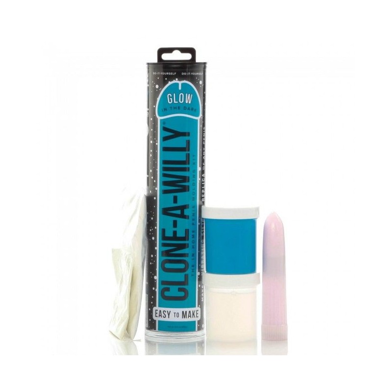 CLONE A WILLY - CLONADOR PENE AZUL LUMINISCENTE...