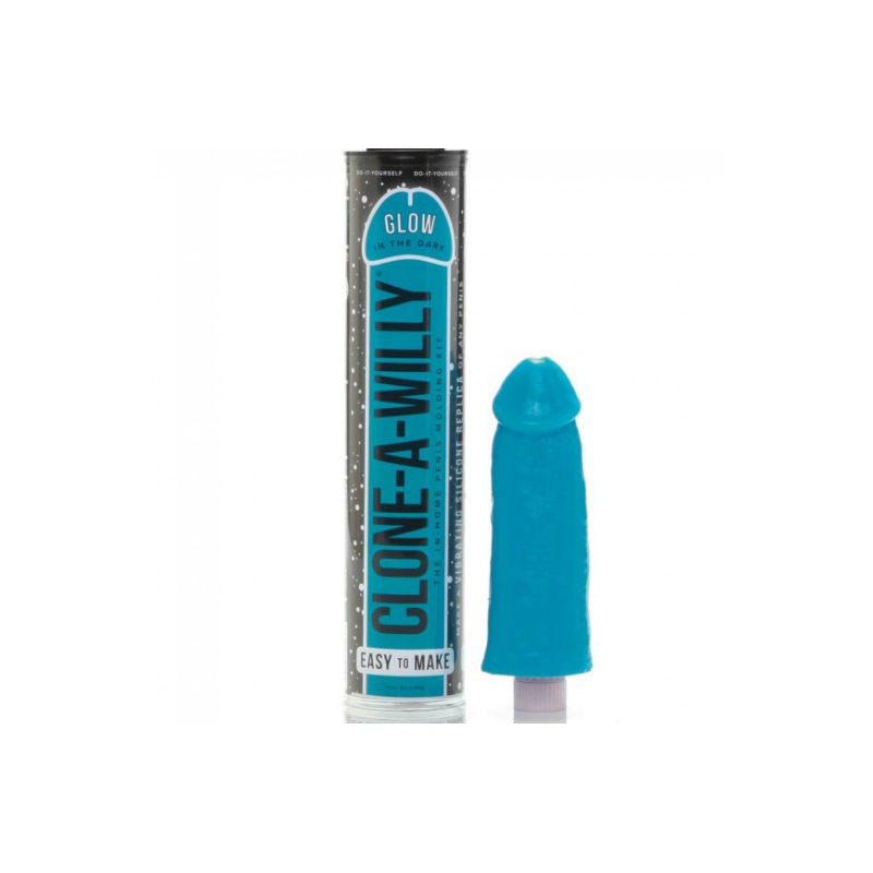 CLONE A WILLY - CLONADOR PENE AZUL LUMINISCENTE...