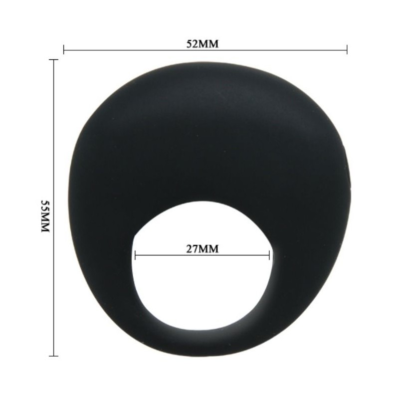 ANILLO VIBRADOR TRAP DE PRETTY LOVE - NEGRO