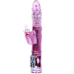 VIBRADOR RECARGABLE CON ROTACION Y ESTIMULADOR THROBBING...