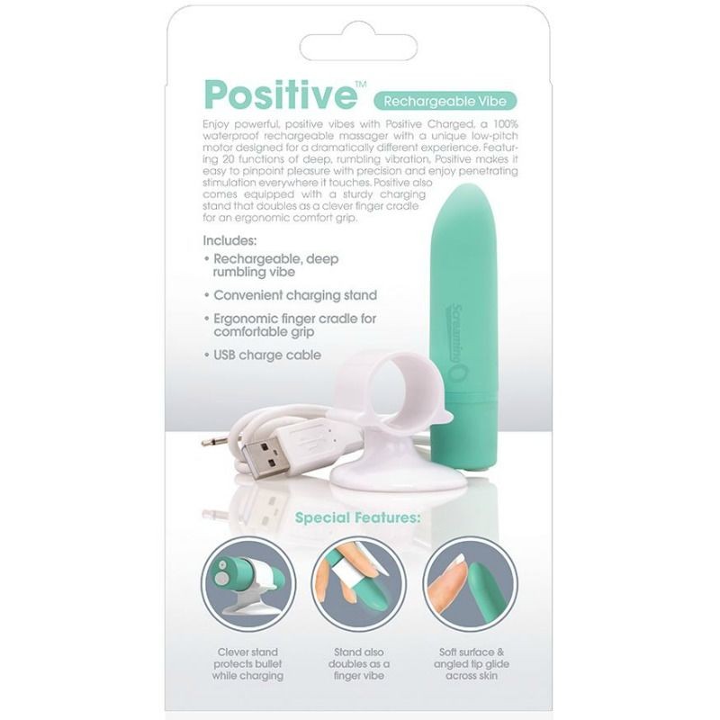 SCREAMING O MASAJEADOR RECARGABLE - POSITIVE -...