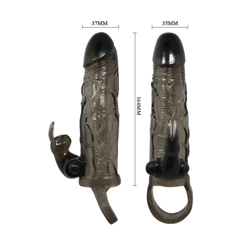 BRAVE MAN FUNDA REALISTICA PENE CON RABBIT 16.5...
