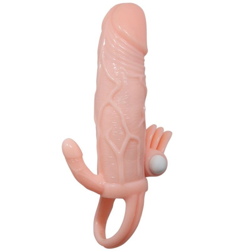 BRAVE MAN FUNDA PENE ANAL Y CLITORIS VIBRADOR...