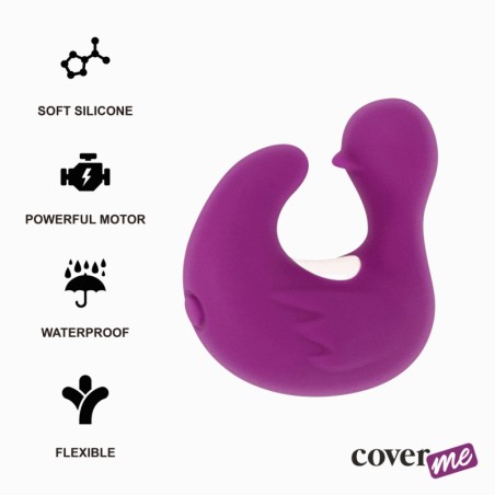 COVERME DEDAL PATO ESTIMULADOR DE SILICONA RECARGABLE  DUCKYMANIA