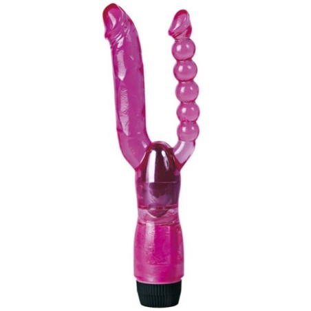 SEVENCREATIONS XCEL DOBLE VIBRADOR MORADO