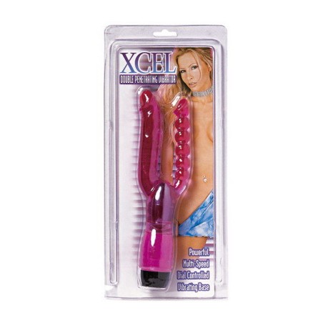 SEVENCREATIONS XCEL DOBLE VIBRADOR MORADO