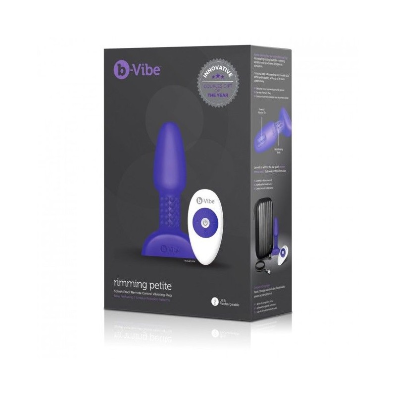 B-VIBE RIMMING CONTROL REMOTO ANAL PLUG  PETITE...