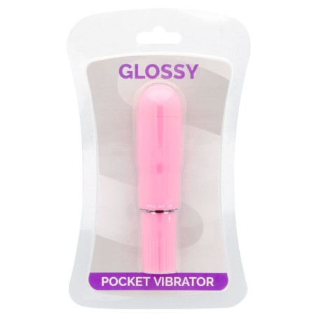 GLOSSY POCKET VIBRADOR ROSA INTENSO