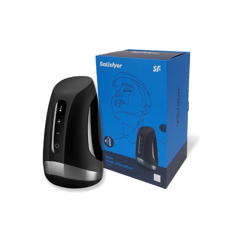 SATISFYER - MEN MASTURBADOR VIBRACIÓN CON CALOR