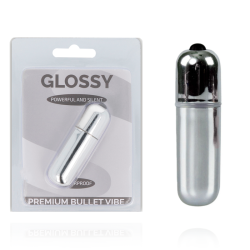 GLOSSY PREMIUM VIBE BALA VIBRADORA 10V SILVER 2