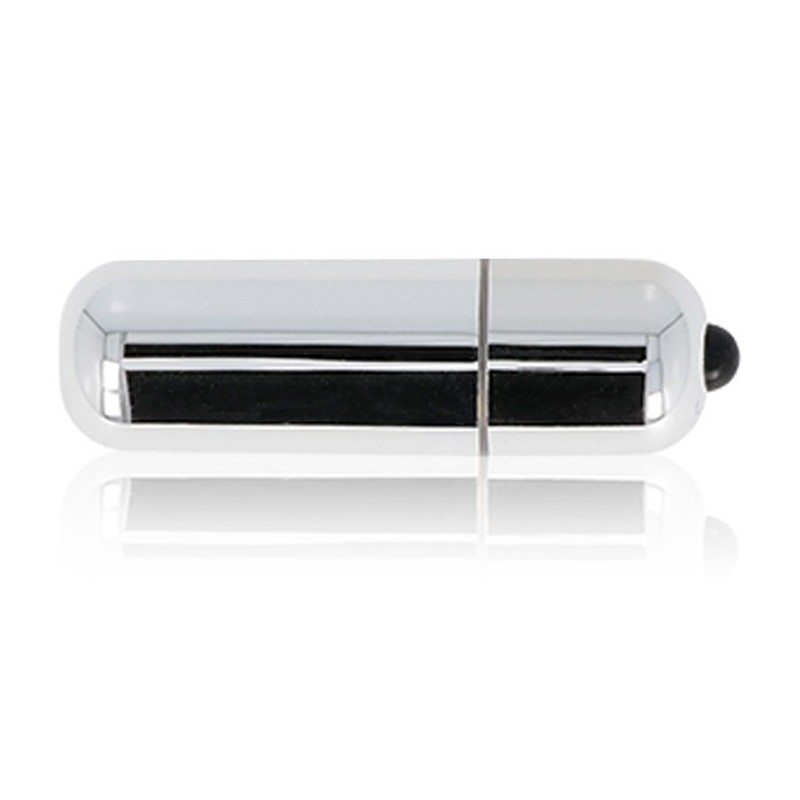 GLOSSY PREMIUM VIBE BALA VIBRADORA 10V SILVER