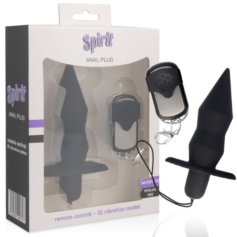 SPIRIT - PLUG ANAL CONTROL REMOTO NEGRO