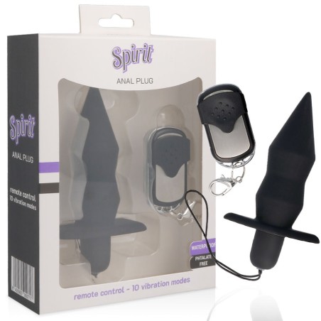 SPIRIT - PLUG ANAL CONTROL REMOTO NEGRO