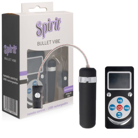 SPIRIT - BALA VIBRADORA PREMIUM NEGRO