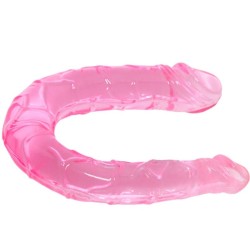 BAILE DOUBLE DONG DILDO DOBLE ROSA 2