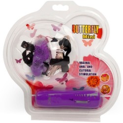 BAILE STRAP ON BUTTERLFY MINI CON VIBRACION LILA 2