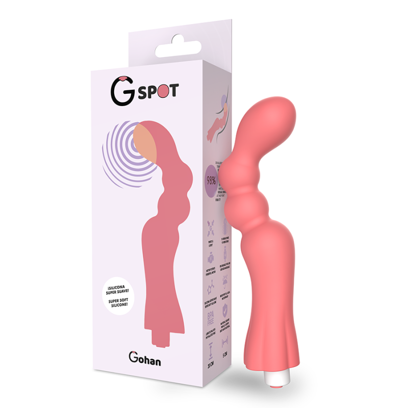 G-SPOT-  GOHAN VIBRADOR PUNTO G LIGHT RED