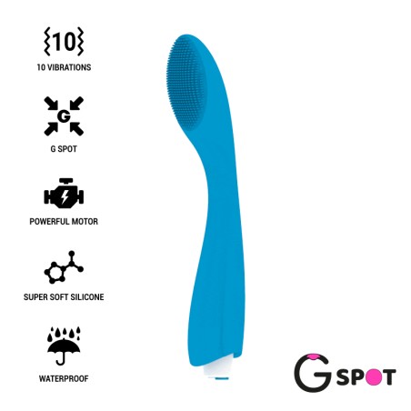 G-SPOT- GYLBERT VIBRADOR AZUL TURQUESA