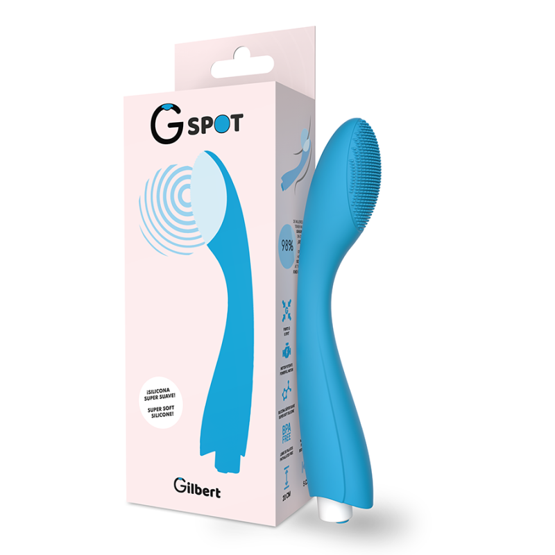 G-SPOT- GYLBERT VIBRADOR AZUL TURQUESA