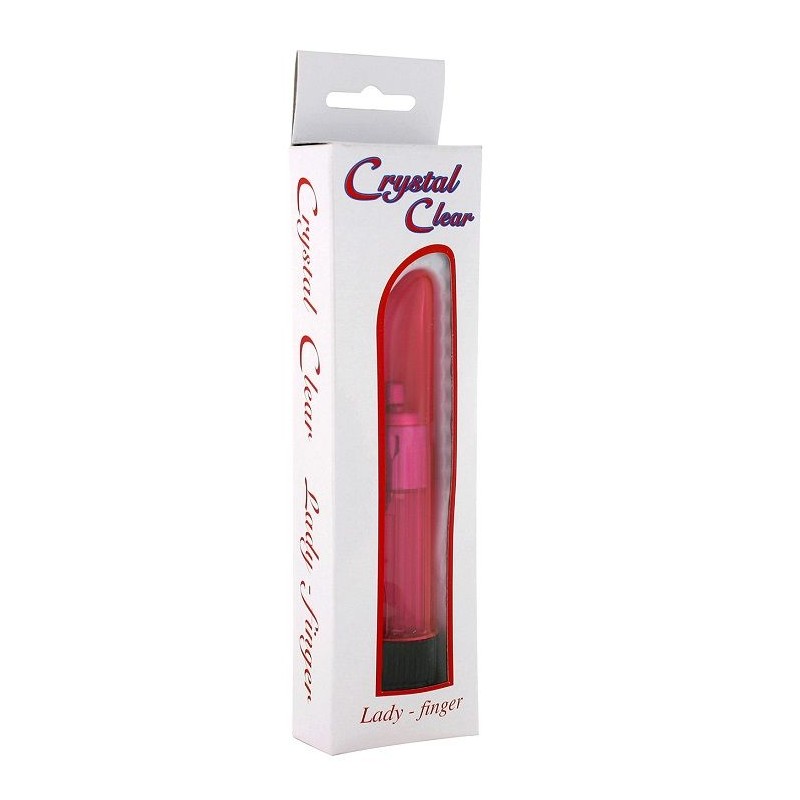 SEVEN CREATIONS - CRYSTAL CLEAR VIBRATOR LADY PINK