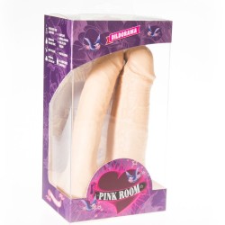 PINK ROOM - ARTHUS REALISTIC DOUBLE DILDO FLESH 17CM/15.5CM 2