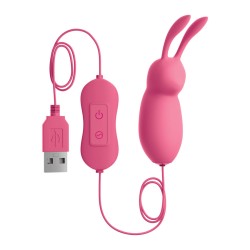 OMG CUTE  RABBIT VIBRADOR POTENTE ROSA USB 2