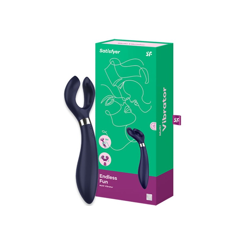 SATISFYER - ENDLESS FUN MULTI VIBRADOR 3 AZUL